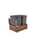 Rev-A-Shelf Walnut Hardwood, Dark Brown, 15 in W, 19.25 in H, 22.13 in D, 22.13 in L, Dark Brown 4WC-WN-18DM2-SC - alternate 1